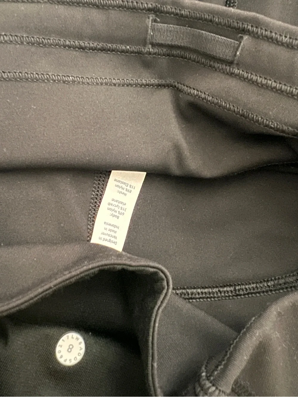 2 Lululemon Women's High-Waist Black Active Capri Leggings size 8